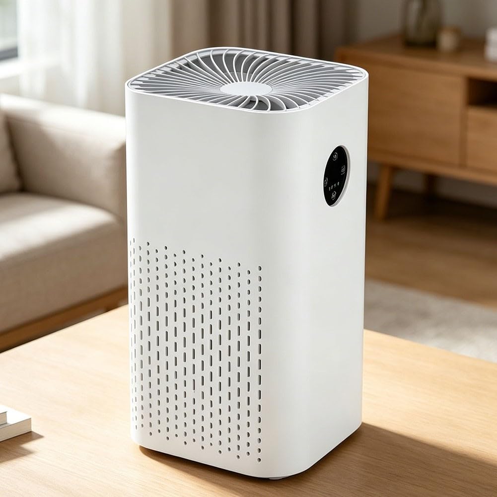 Purificatore d'aria per animali domestici, sistema di filtrazione a 4 stadi con pre-filtro lavabile per la casa, funzionamento silenzioso per rimuovere peli e odori