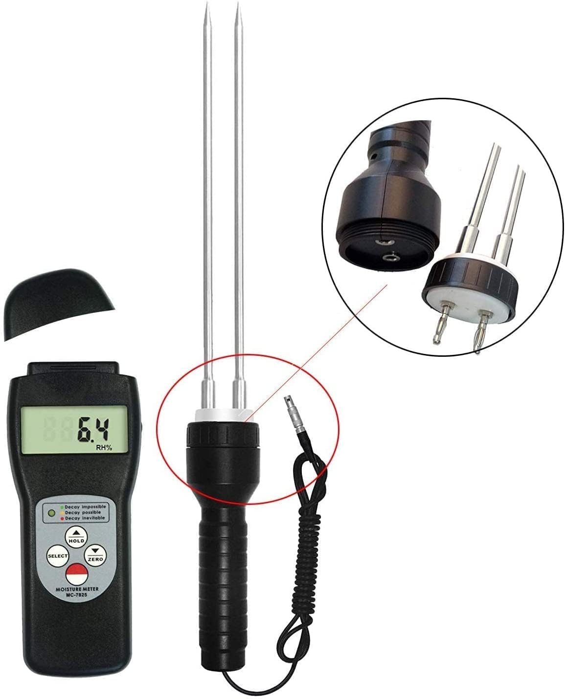 CNYST Cocoa Moisture Meter coffee and Cocoa Beans Moisture Measuring Content with Range 0~24% Resolution 0.1 LCD Display for Measuring and Diagnosing Dampness in Cocoa
