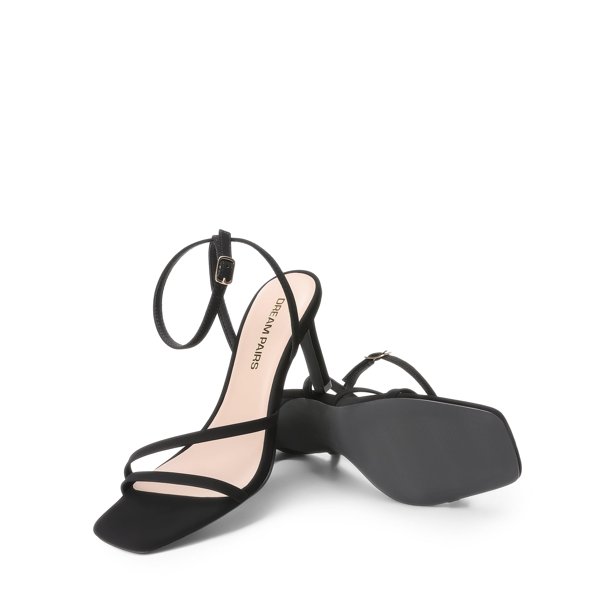 DREAM PAIRS Sandalias Tacón Aguja Mujer