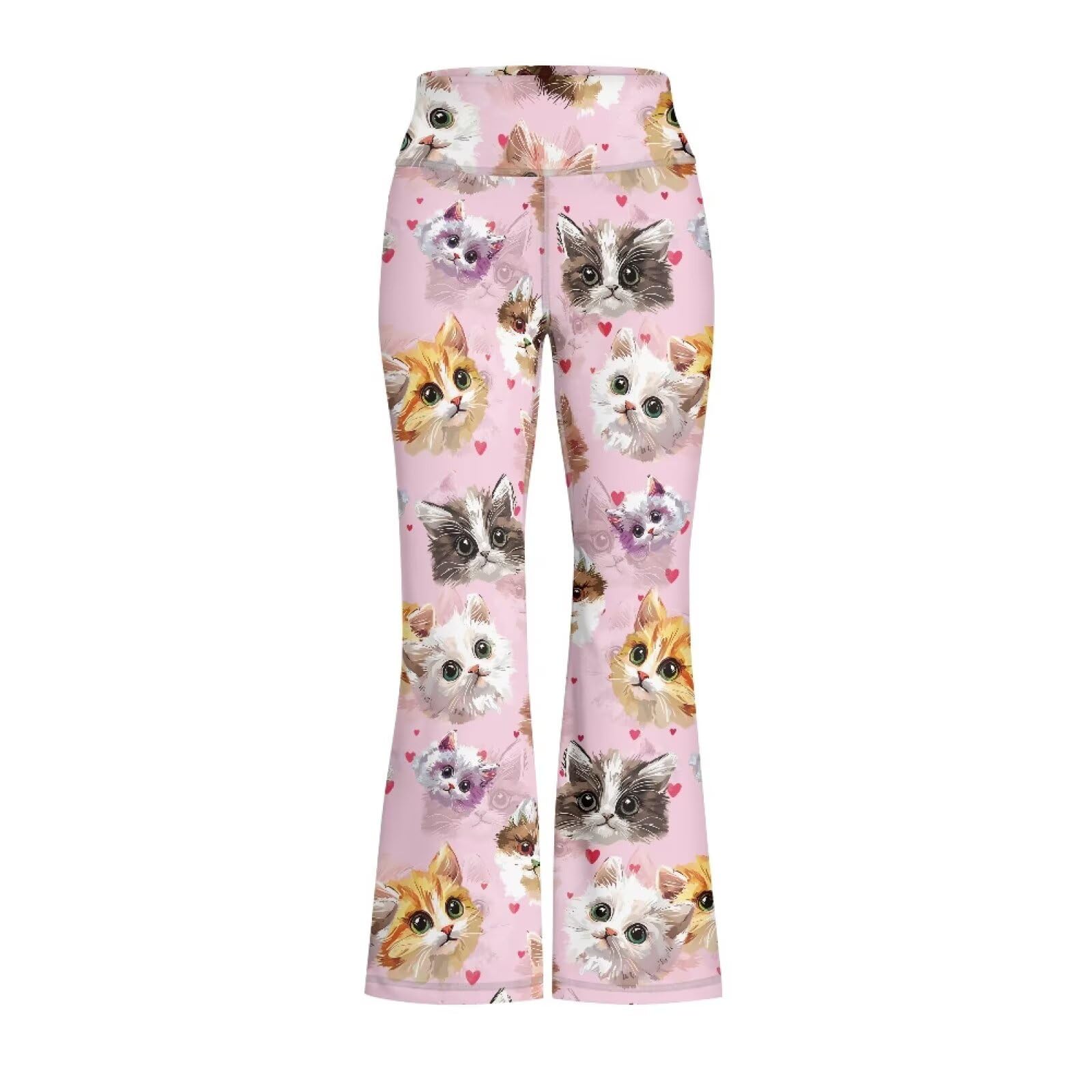 Girls Flare Leggings Cute Bell Bottoms for Teen Girls Wide Leg Sweatpants for 5-14 T