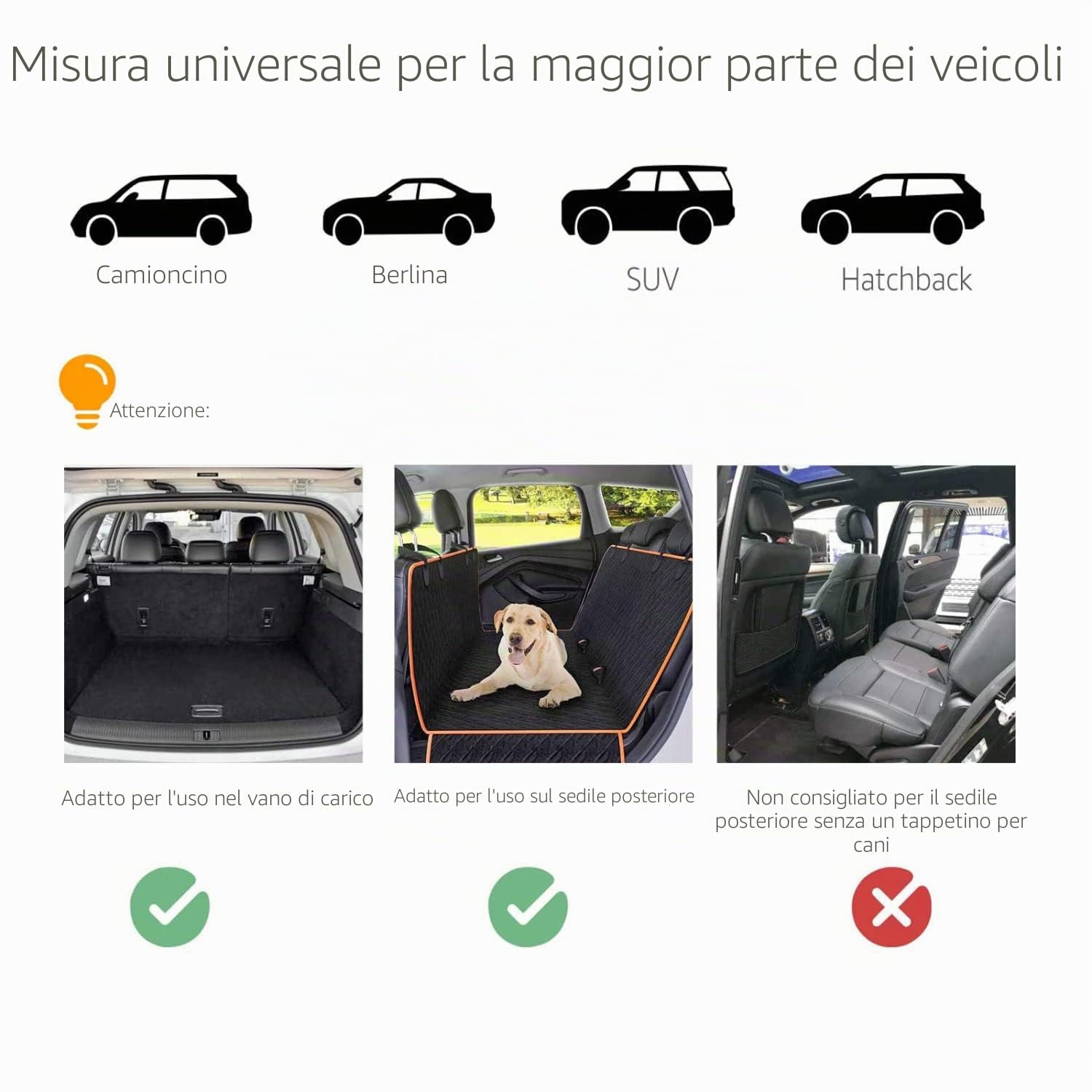 Nobleza-Barriera Protettiva per Auto per Cani,Separatore per Auto per Cani Universale Estensibile Barriera per Auto Barriera di Sicurezza a Griglia, 96-145x30cm in Acciaio