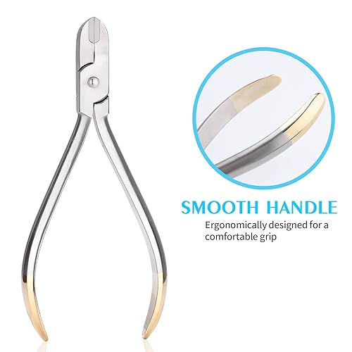 Miniatura 4 de ANNWAN - Cortador de alambre de acero inoxidable profesional para frenos, cortadores de alambre de ortodoncia ligeros, alicates de corte de ligadura