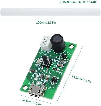 Humidifier Circuit Board Low Impedance Atomization Plate Energy Saving | Efficient Energy Saving Wear-resistant for Experimental Equipment Crafting Accessories