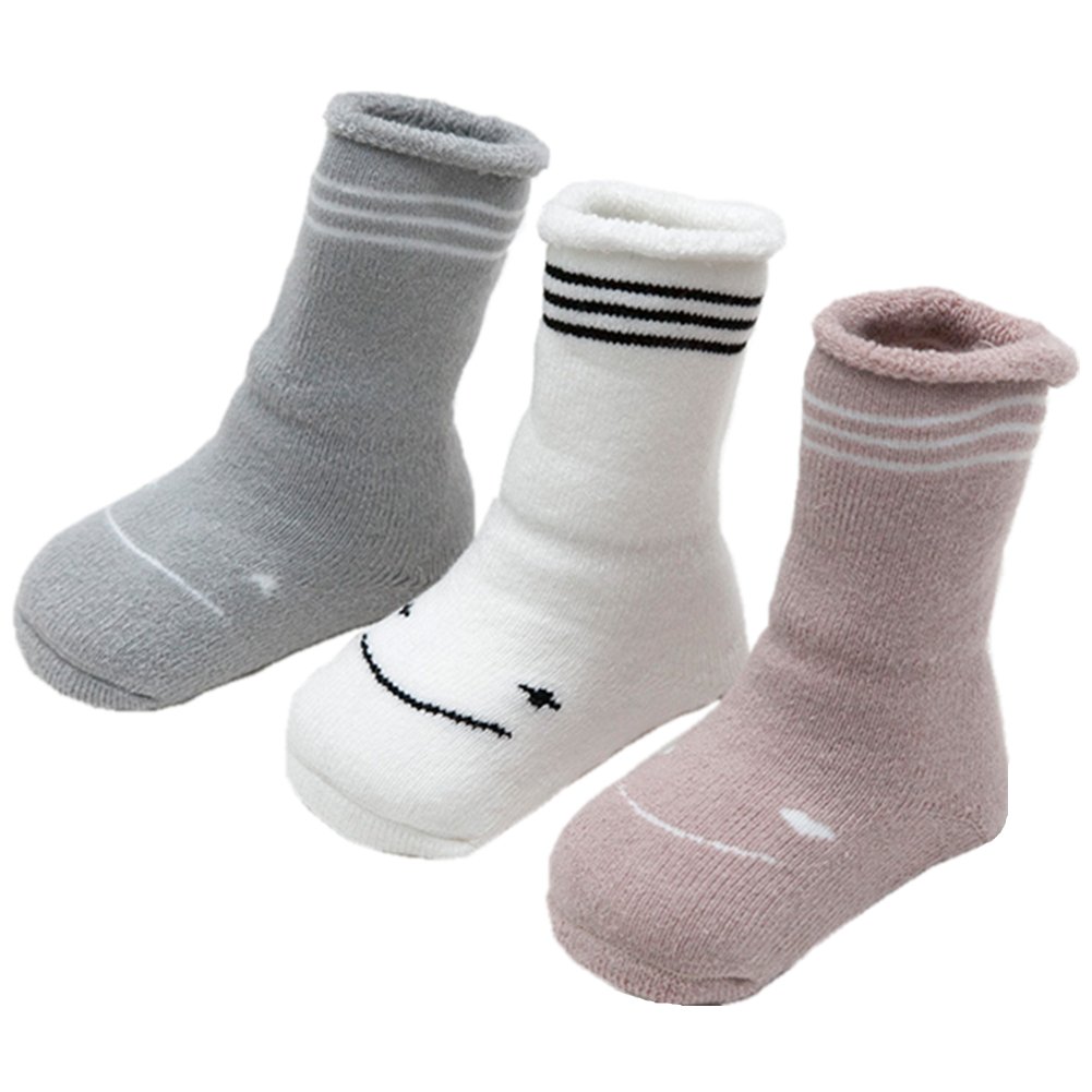 Zaples Unisex Baby Socks 3/6 Pack Soft Cotton Warm Winter Infant & Toddler Socks