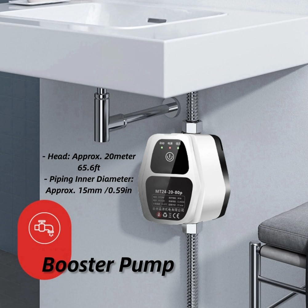 Bomba de Refuerzo de Presión de Agua Bomba de CC Montada en la Pared Bomba de Refuerzo Automática para el Hogar