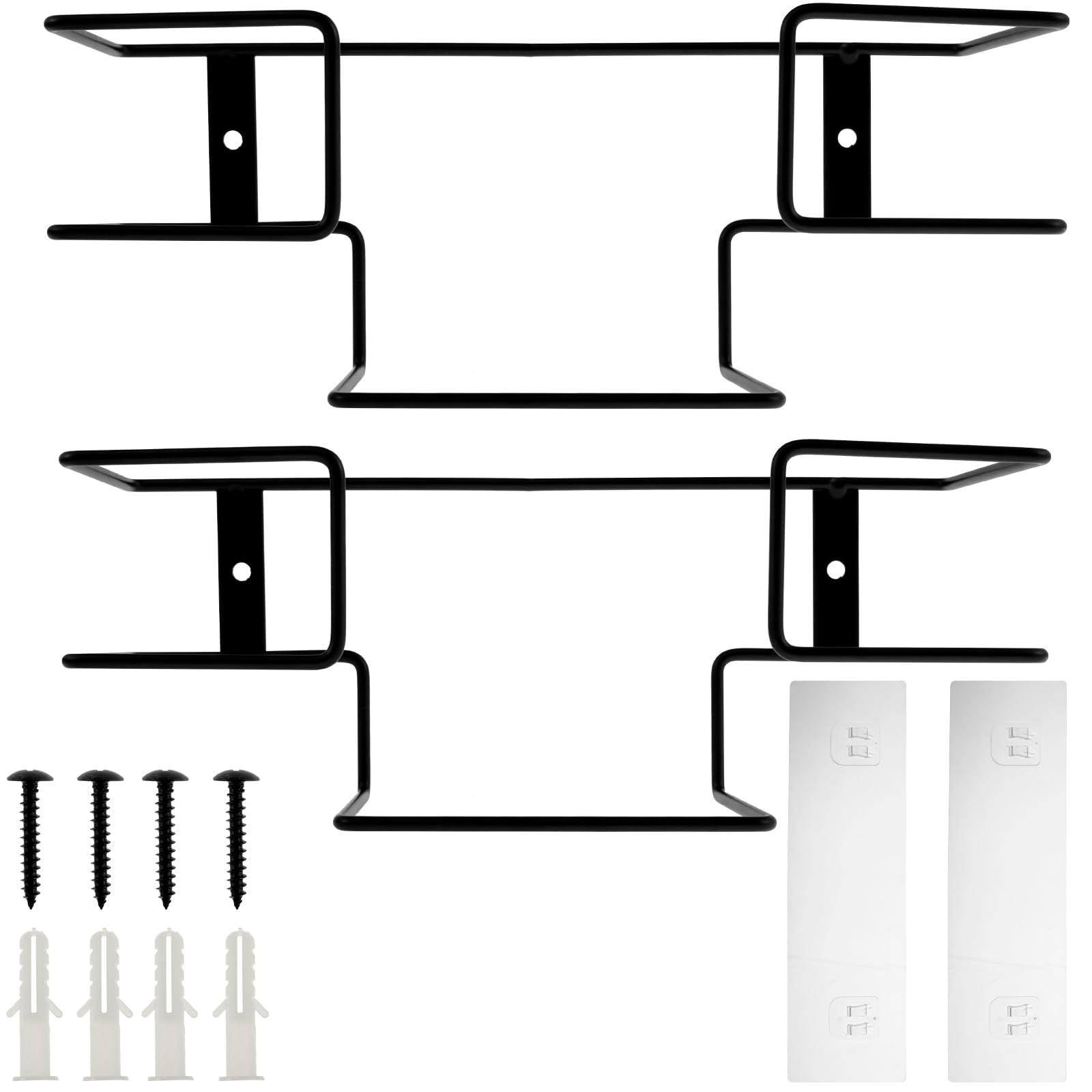 ZJRDYYK 2 Pack Glove Box Holder for Wall Mount, Glove Holder, Wall Mount Disposable Glove Dispenser Holder, Glove Rack