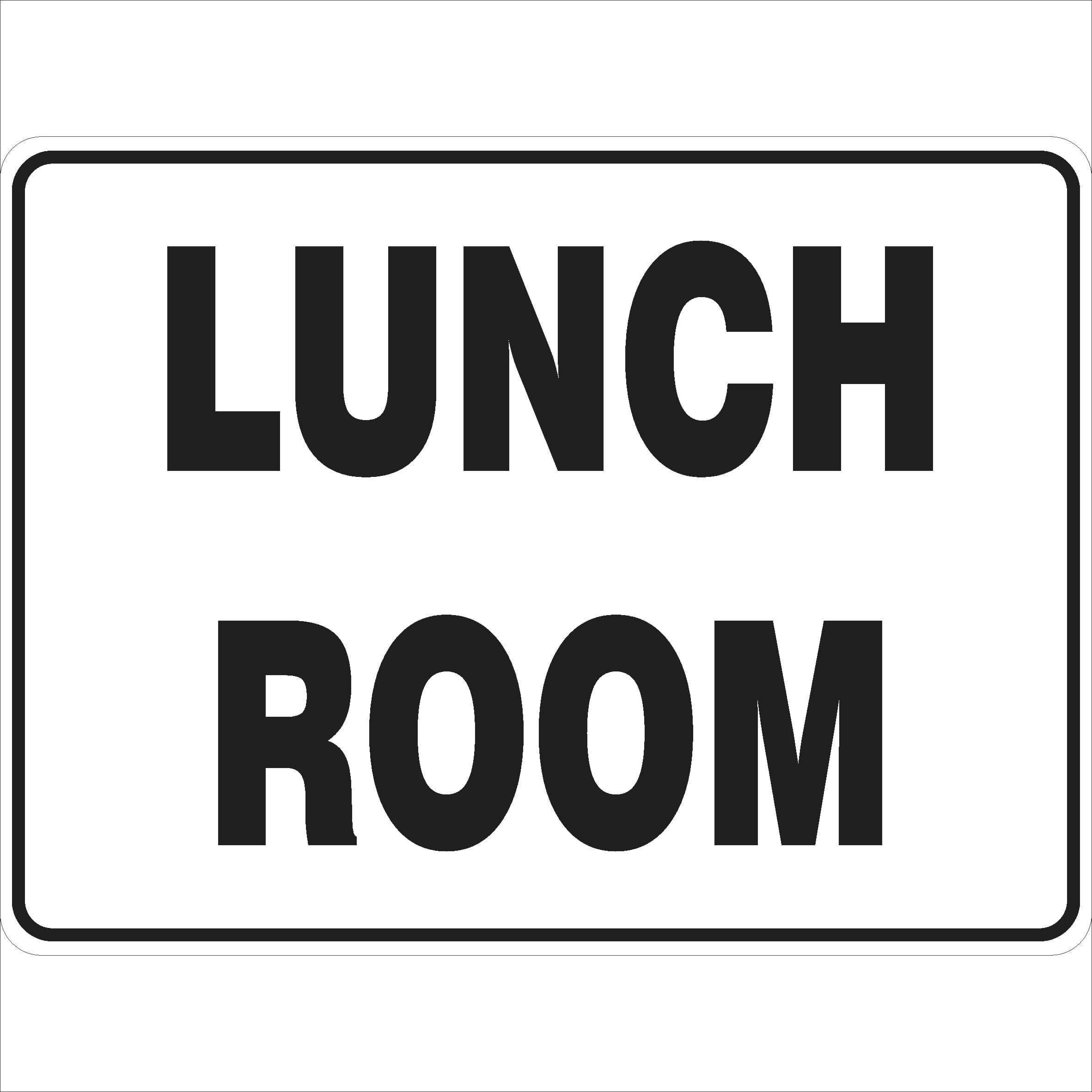 Lunch Room Construction Site Signs Metal Tin Sign 8 x 12 inch for Industrial & Commercial
