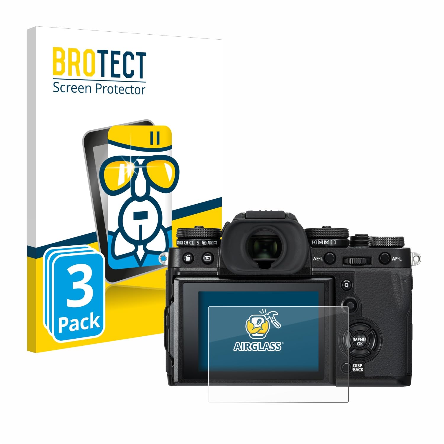 BROTECT Glass Screen Protector for Fujifilm X-Pro3 Screen