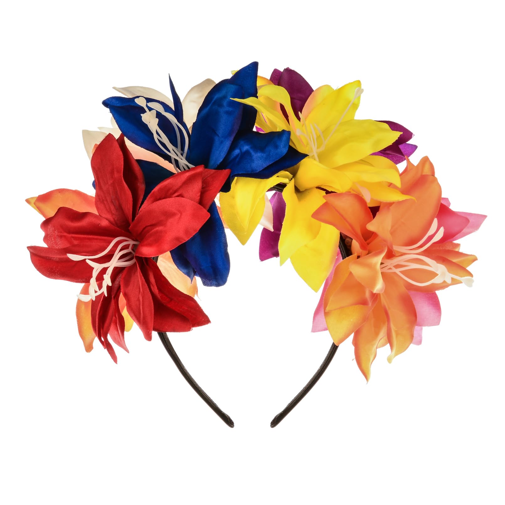 Mexican Flower Crown Halloween Floral Headband Rose Flower Tiara