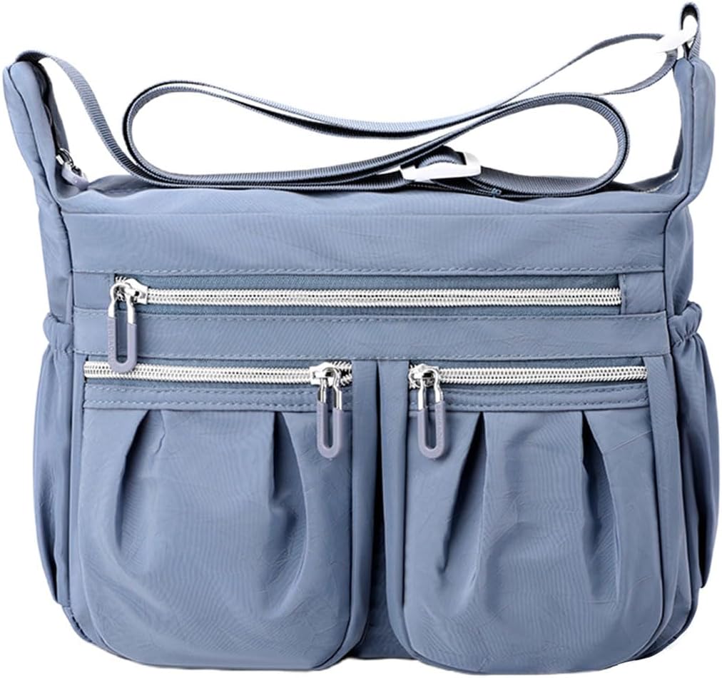 Amazon Borse Donna Borsa A Tracolla A Mano Di Grande Capacà Borsa A Tracolla In Nylon Impermeabile Leggera Per La Scuola Di Lavoro Borsa Grande Donna Capiente - Foto 5