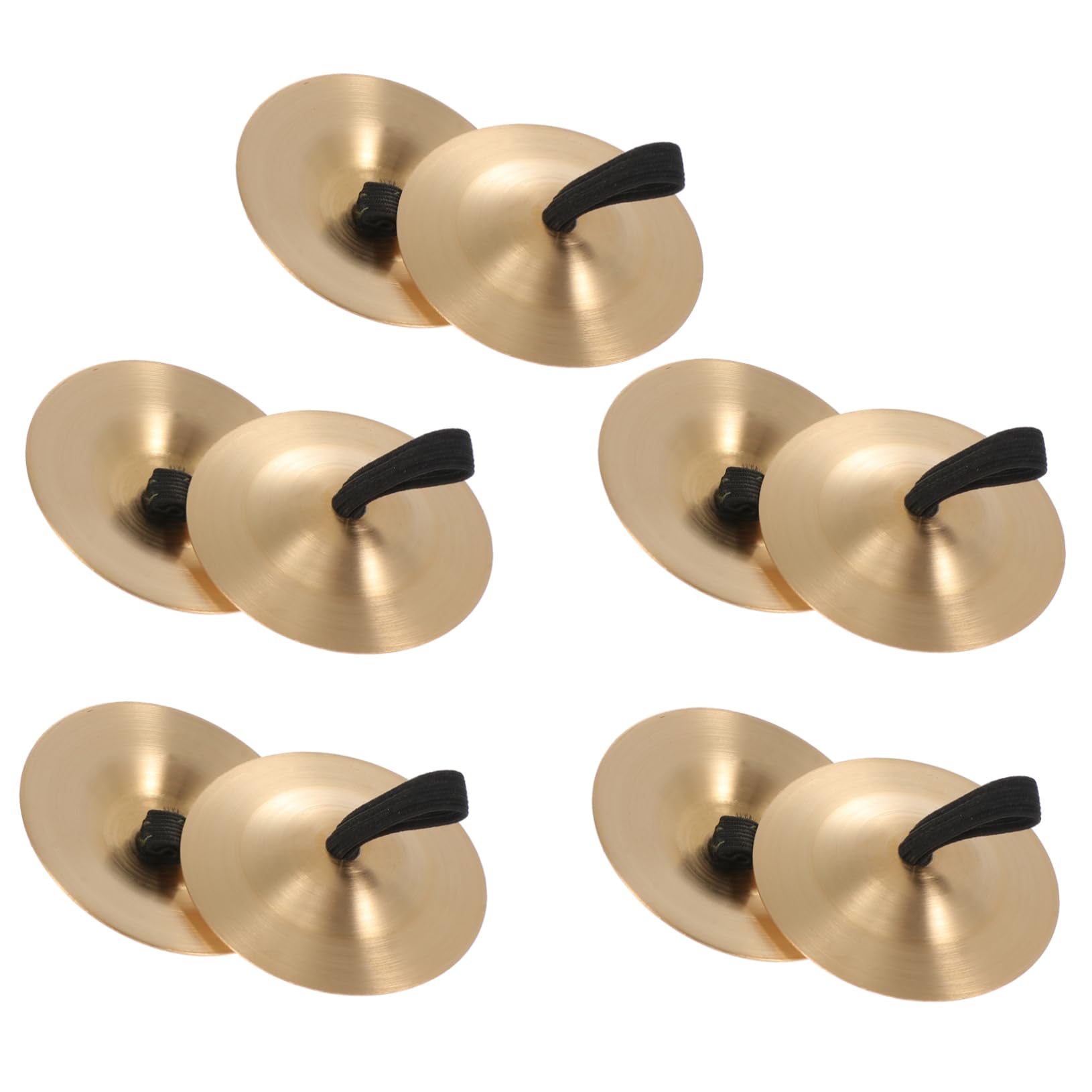 Set Di 10 Piattini In Rame Per Danza Del Ventre - 5.5 Cm, Strumenti Musicali A Percussione Per Bambini - Foto 2