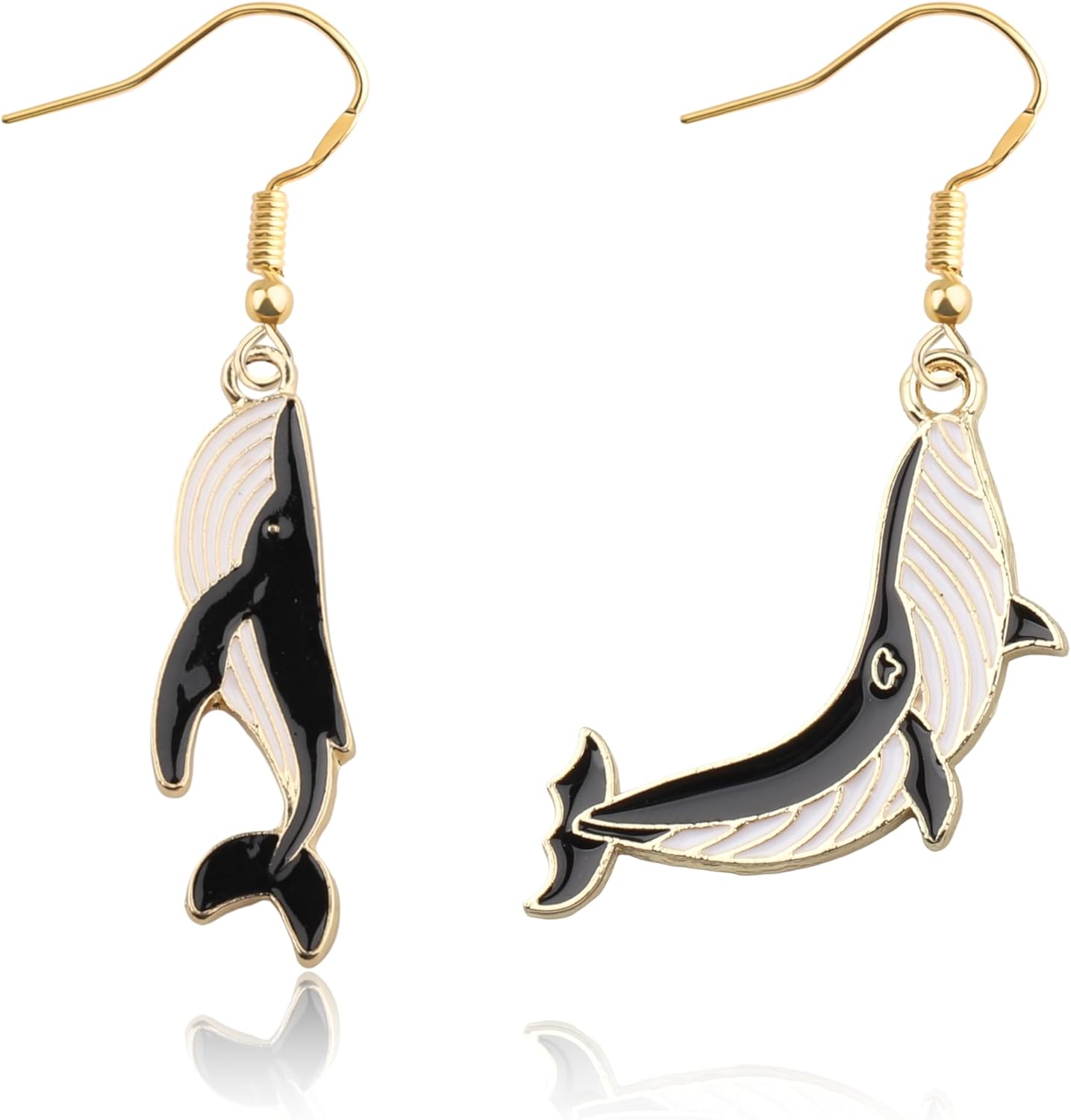 MAOFAD Blue Whale Dangle Earring for Women, Ocean Animal Gift, Ocean Life Gift, Whale Jewelry(whaleEarring)