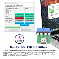 Vista 28 de cablecc USB 3.1 tipo C USB-C hembra solo puerto a 480Mbps USB 2.0 placa base 9pin 10pin adaptador de cabecera PCBA