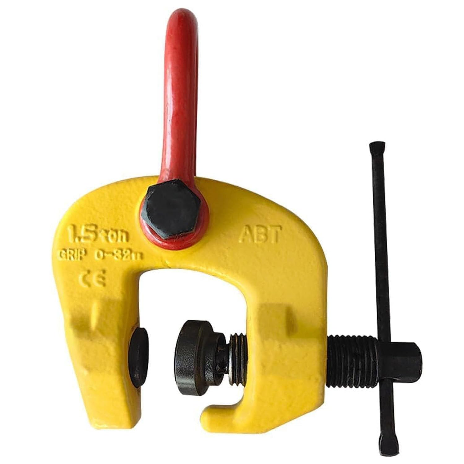ByBoDi Heavy Duty Vertical Plate Clamp with Ring,1.5T 3T Screw Lifting Clamp, Plate Clamp Lifting Tool, 4400/6600 Lbs, for Secure Stone Lifting and Building, 3t-2items