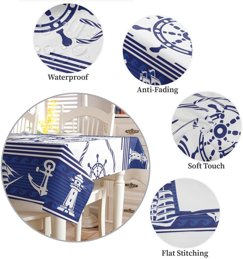 Stripes Table Covers Dining Coffee Waterproof Tablecloth Wedding Party Decor Tablecloth Picnic Blanket(153x305cm)