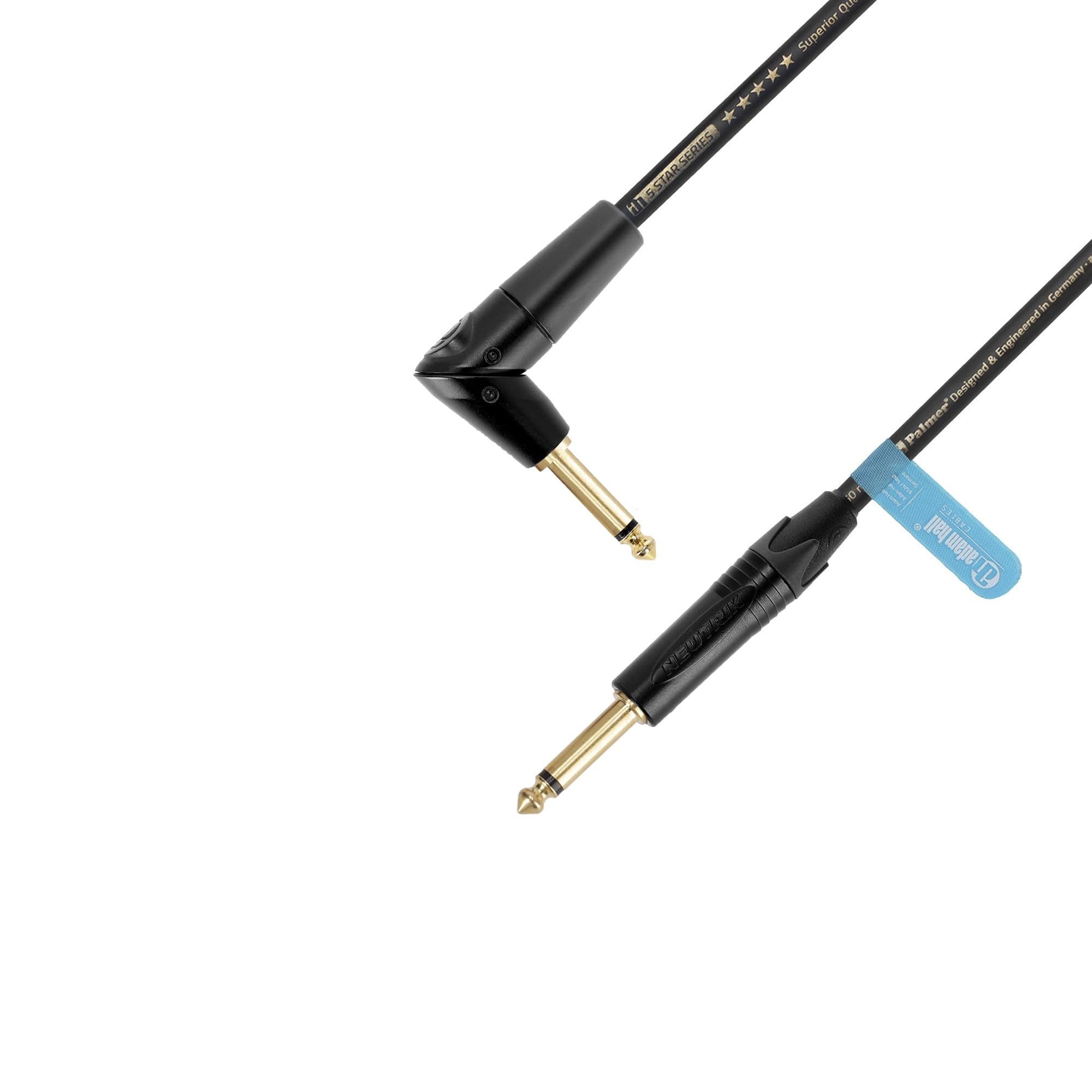 Adam Hall Cables 5 STAR IPPR 0900 FLIPJACK - Cavo per strumenti, Palmer Adam Hall FLIPJACK, Jack diritto e angolato, 9 m, nero