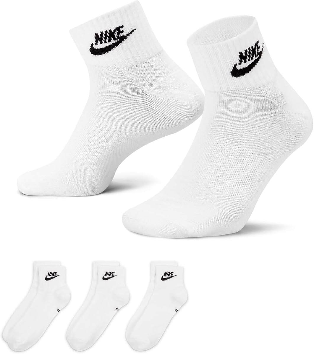 Nike Calcetines tobilleros unisex Sportswear Dri-FIT Everyday Essential (paquete de 3) | Hombres y mujeres