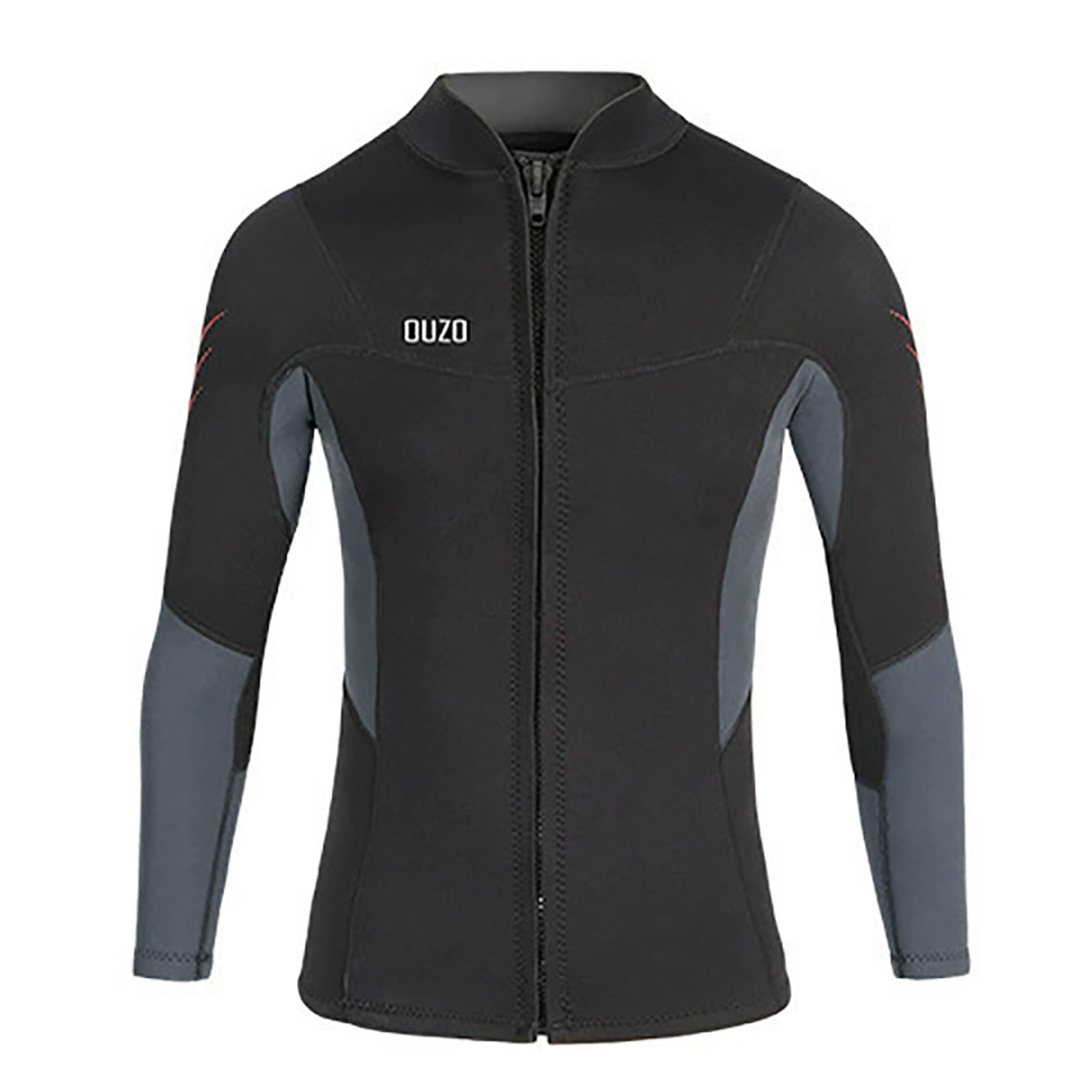 Giacca da Muta Uomo, Neoprene 3 mm con Zip Frontale, Maniche Lunghe, Top Sub per Nuoto, Snorkeling, Immersioni e Kayak