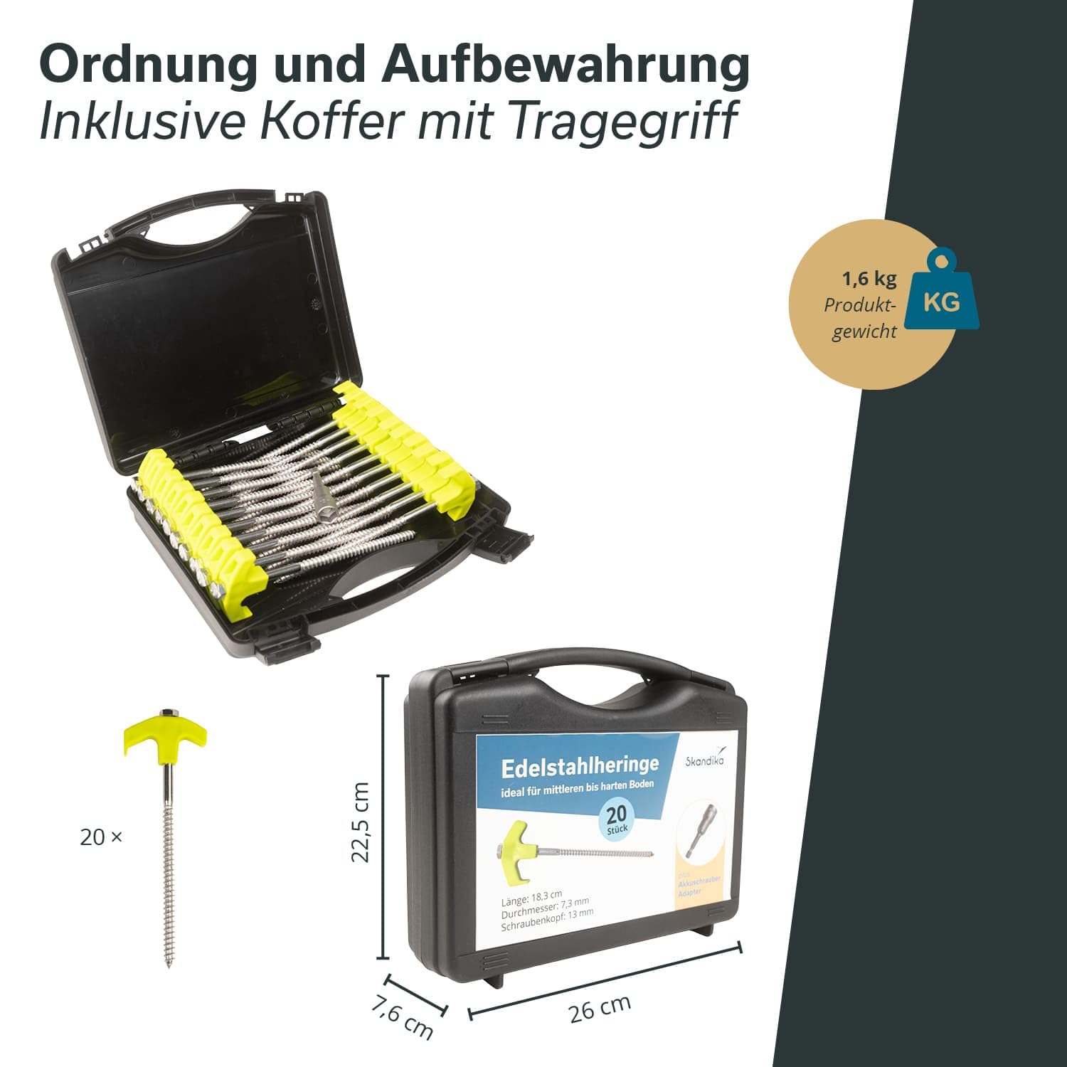Erdschraubenanker 20 Cm Mit Leuchtfunktion  Zeltheringe Zum Schrauben Fr  Camping Leuchtende Bodenheringe Camping