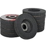 NuoDunco 10Pcs 600 Grit Scour Flap Disc 4 1/2 Inch Angle Grinder Attachment Stainless Steel Aluminum Polishing Wheel Scouring Pad Wire Brush Sanding Disc