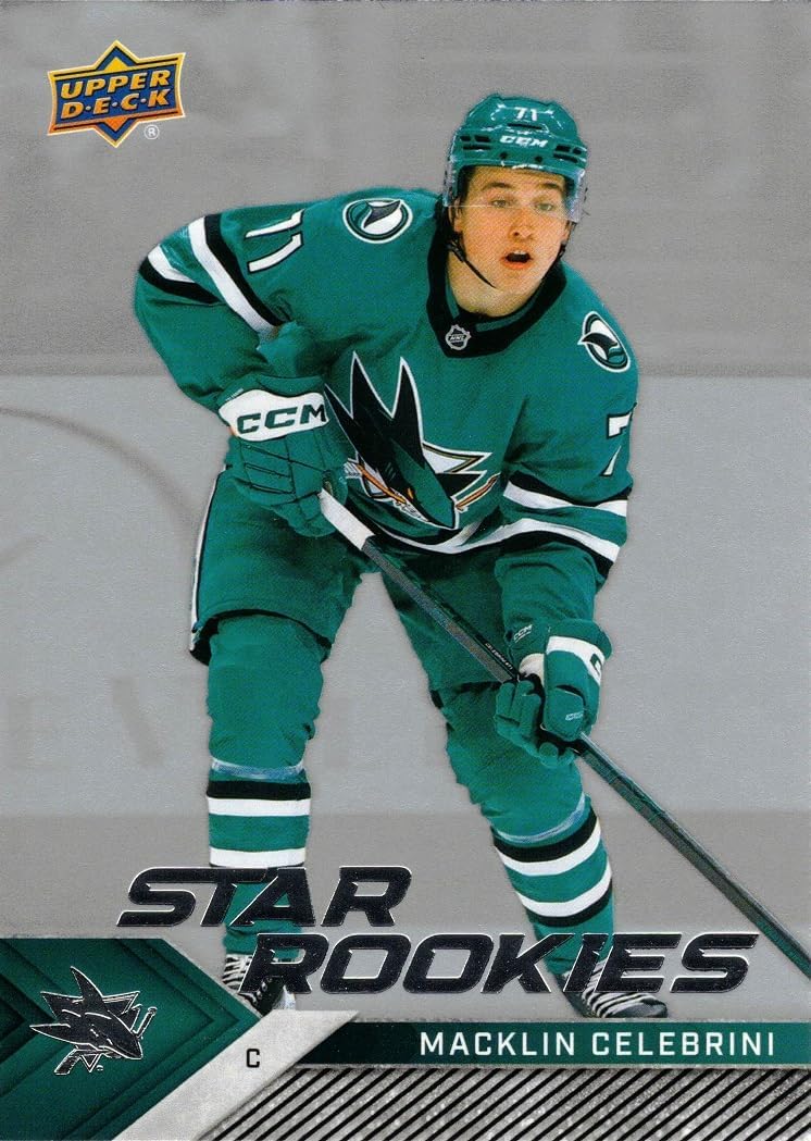 2024-25 Upper Deck Star Rookies #13 Macklin Celebrini Hockey Card Sharks