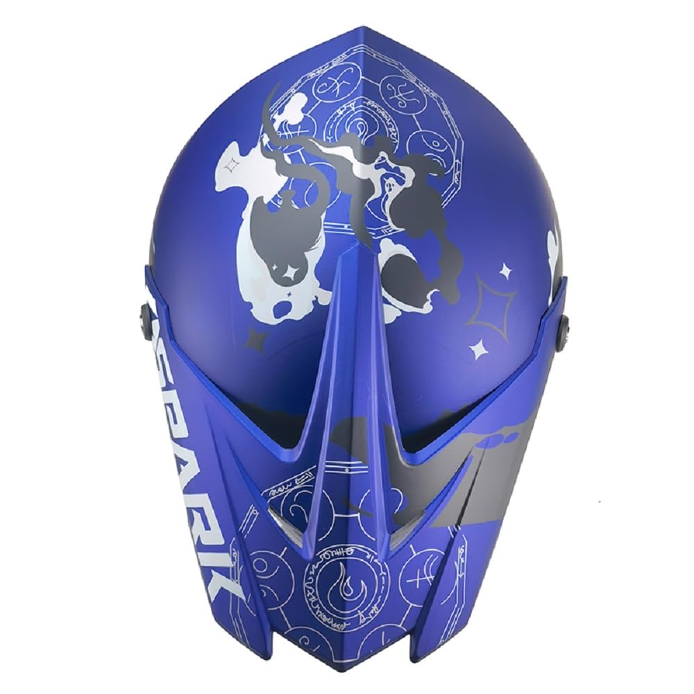 Kinder Crosshelm Spark – Motocrosshelm Helm Motorradhelm Motocross Jethelm Kinderhelm für ATV Quad und Dirtbike