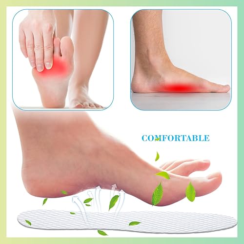 Miniatura 6 de 100 pares de insertos reemplazables para zapatos, plantillas delgadas desechables para mujeres y hombres, absorción de sudor, almohadillas