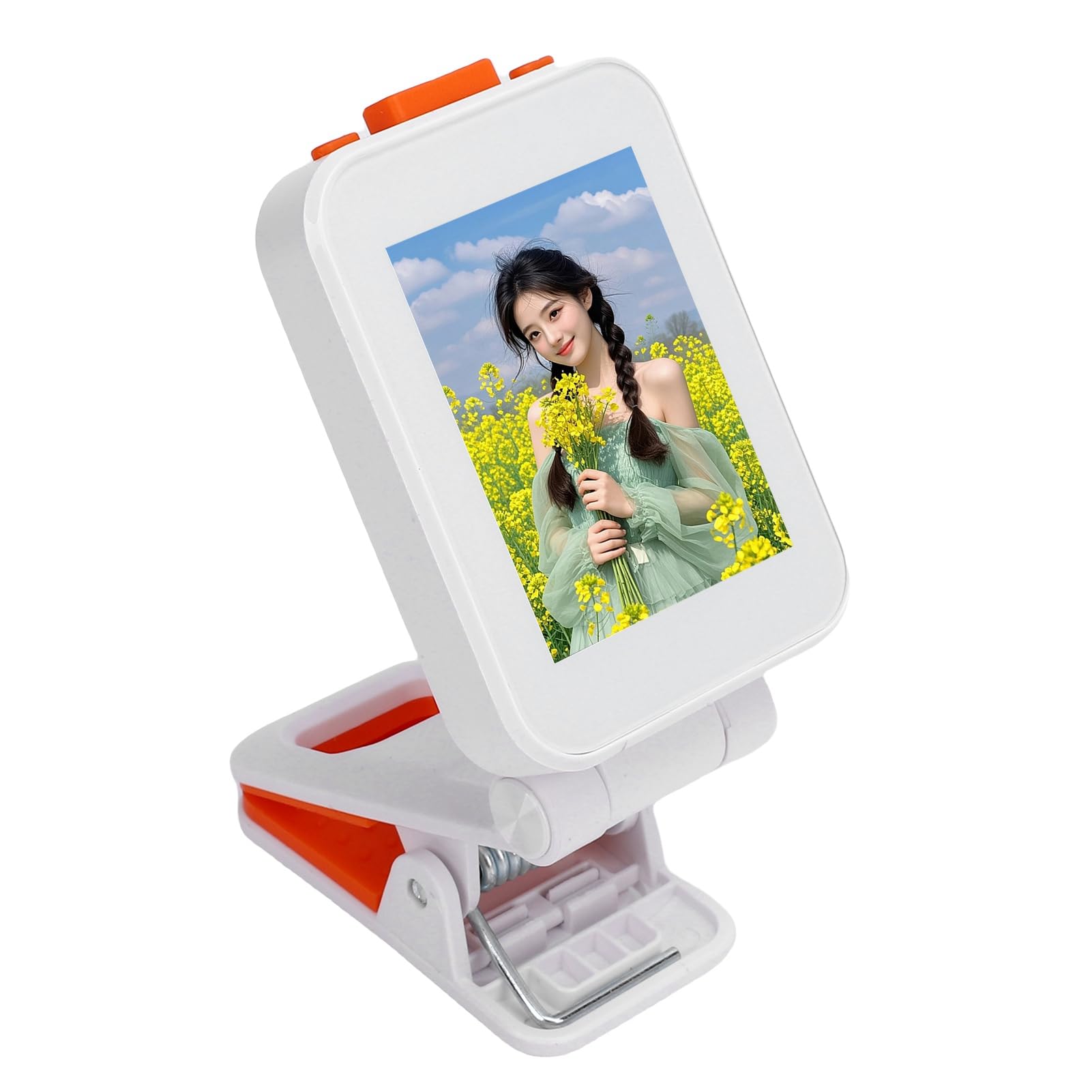 KUIDAMOS Schermo Selfie con Display Trasparente da 2" per Fotocamera Posteriore del Telefono, Schermo di Condivisione in Tempo Reale per Video Fotografici Vlog per Appassionati di Fotografia