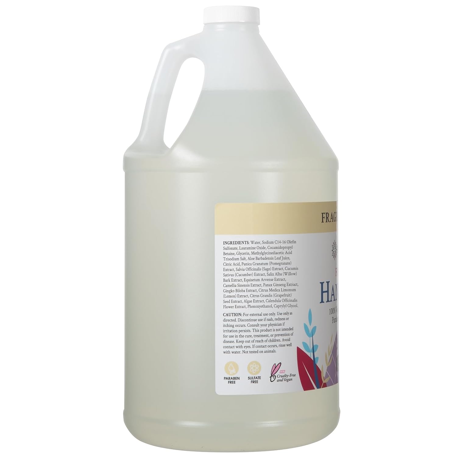 Ginger Lily Farms Botanicals Foaming Hand Soap, 128oz, Fragrance Free