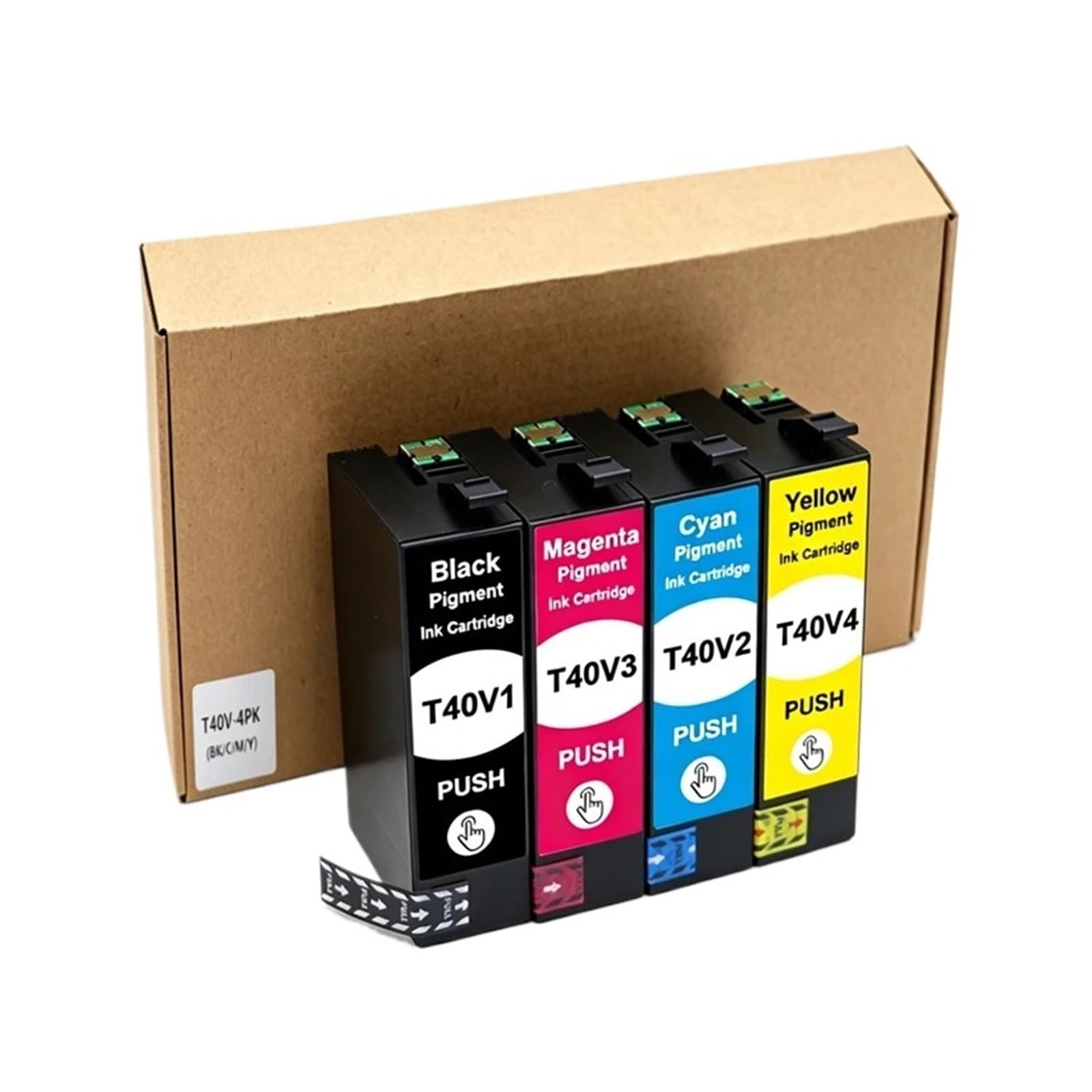 Cartucho De Tinta De 4 Colores T40V T40V1 T40V2 T40V4 Compatible con EPSON(T40V1-T40V4-4set)