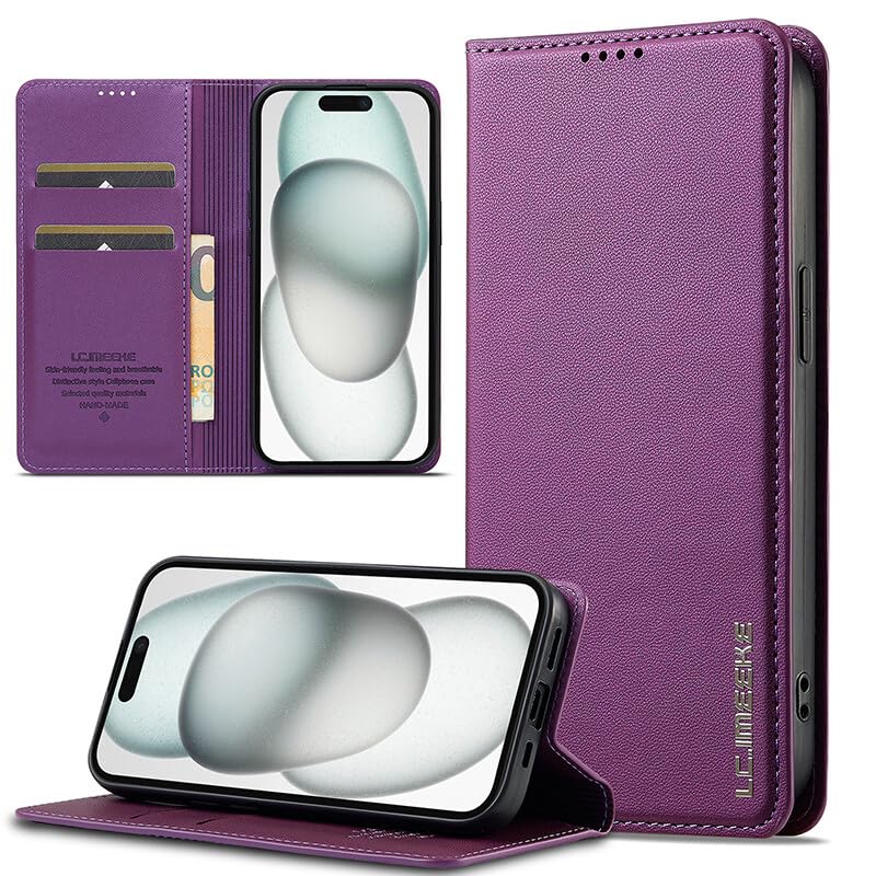 Generic Custodia a libro in pelle per Samsung Galaxy S21 Ultra (colore viola) con chiusura magnetica Generic per una maggiore sicurezza