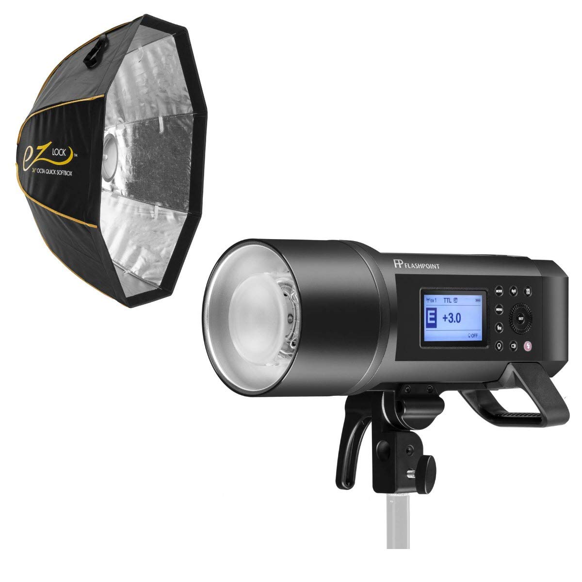 Flashpoint XPLOR 600PRO TTL Battery-Powered Monolight with Built-in R2 2.4GHz Radio Remote System (B
