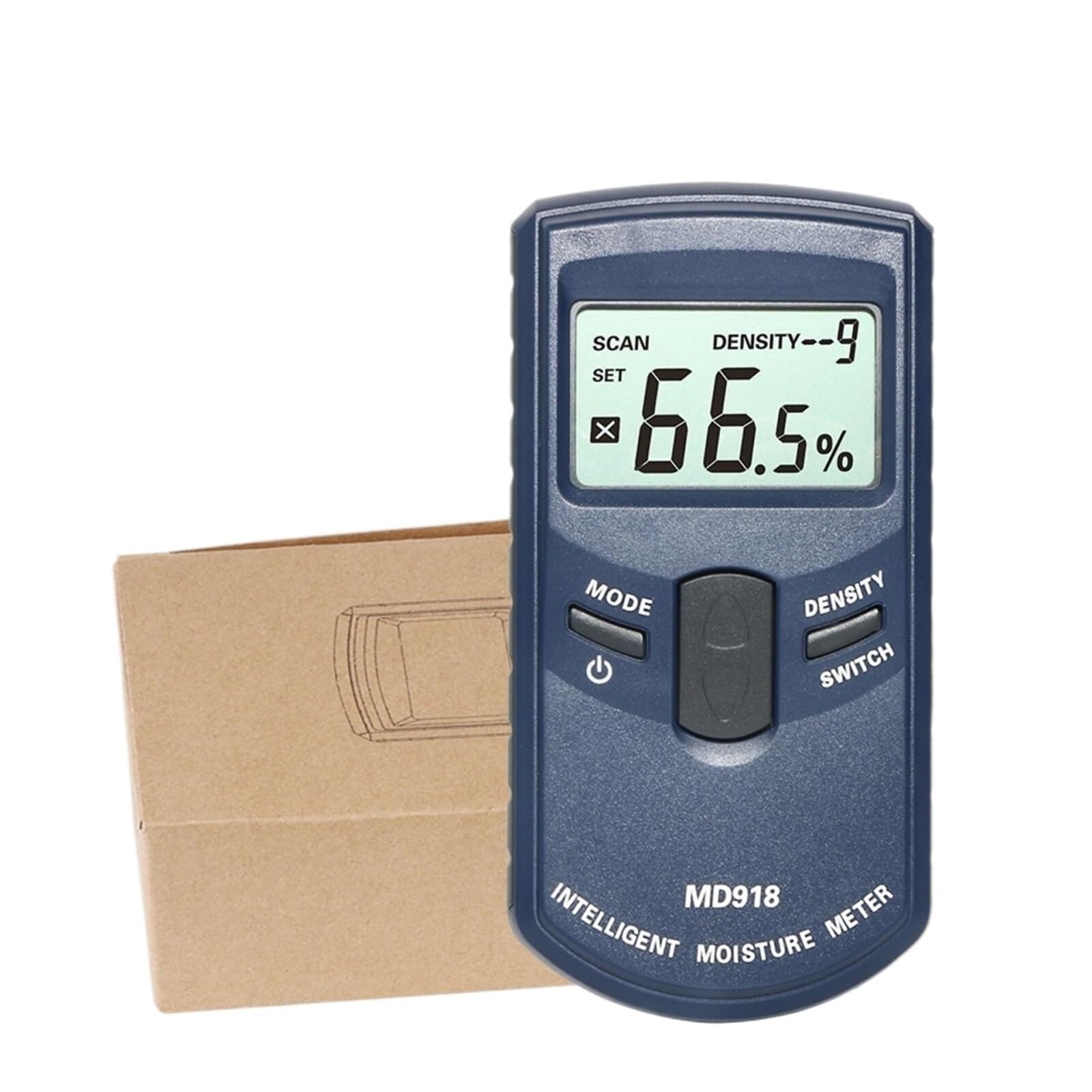 Electromagnetic Induction Digital Wood Moisture Meter Tester Hygrometer Detector Large LCD Display