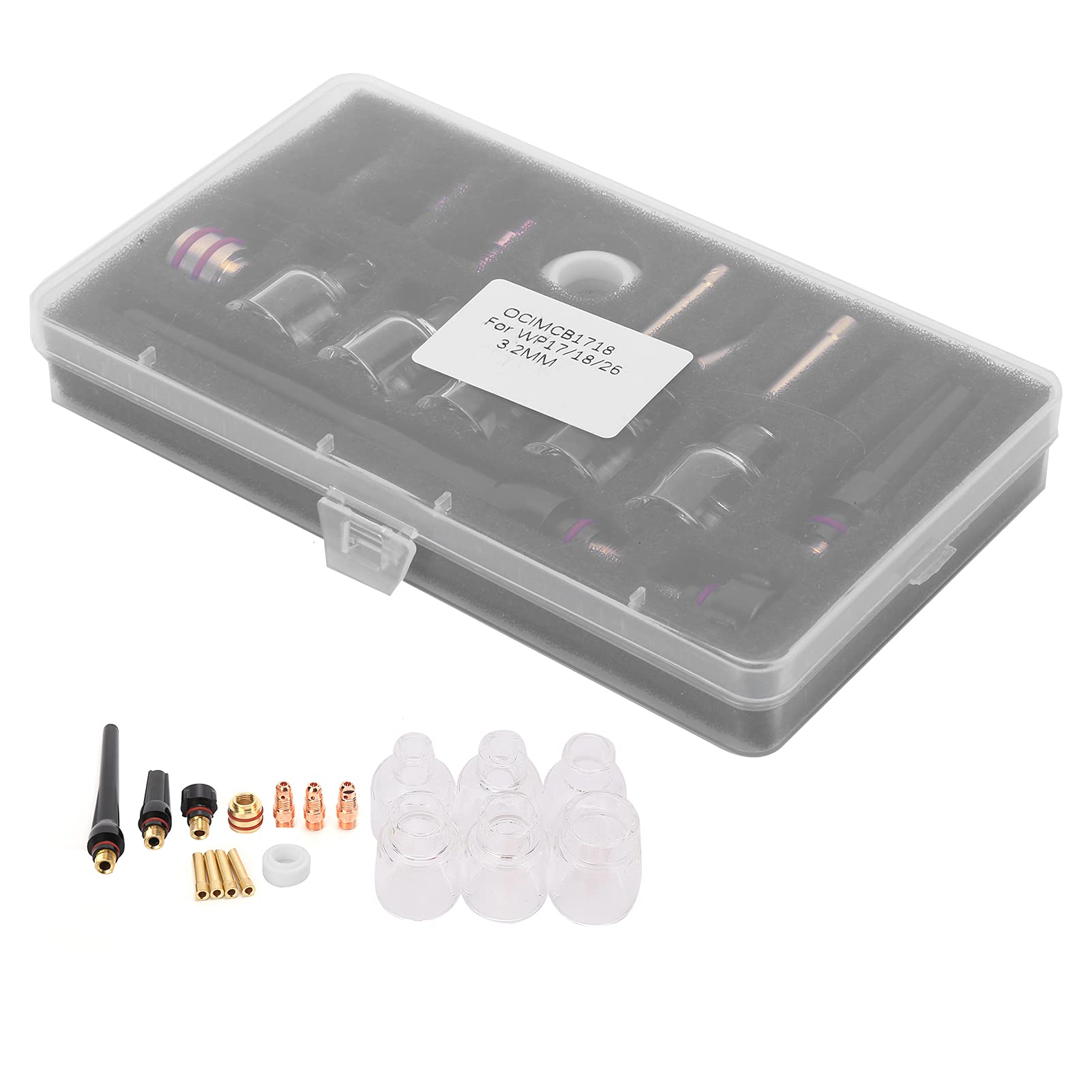 Jeanoko Kit Torcia per Saldatura con Tazza in Vetro, Morsetto in Ottone