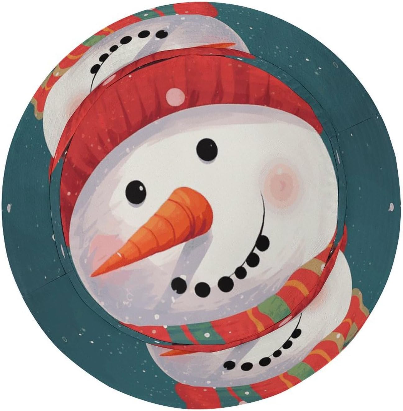 Xmas Snowman Bucket Hat Packable Sun Hats Travel Summer Beach Fisherman Cap for Women Men Teens