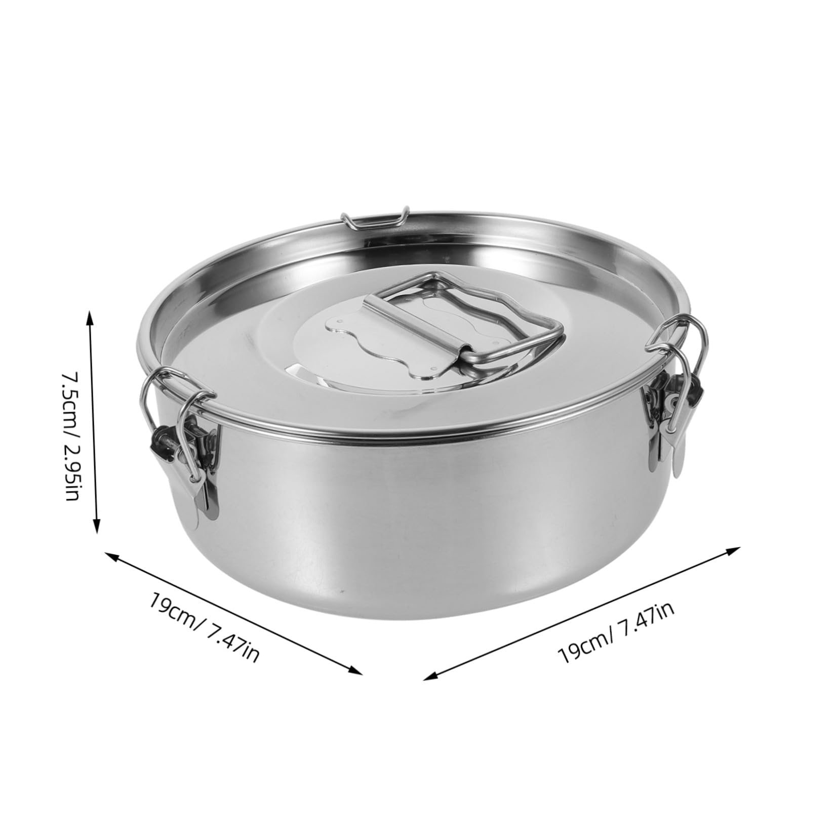 Alipis 2 Piezas Molde para Flan Redondo con Tapa y Asa