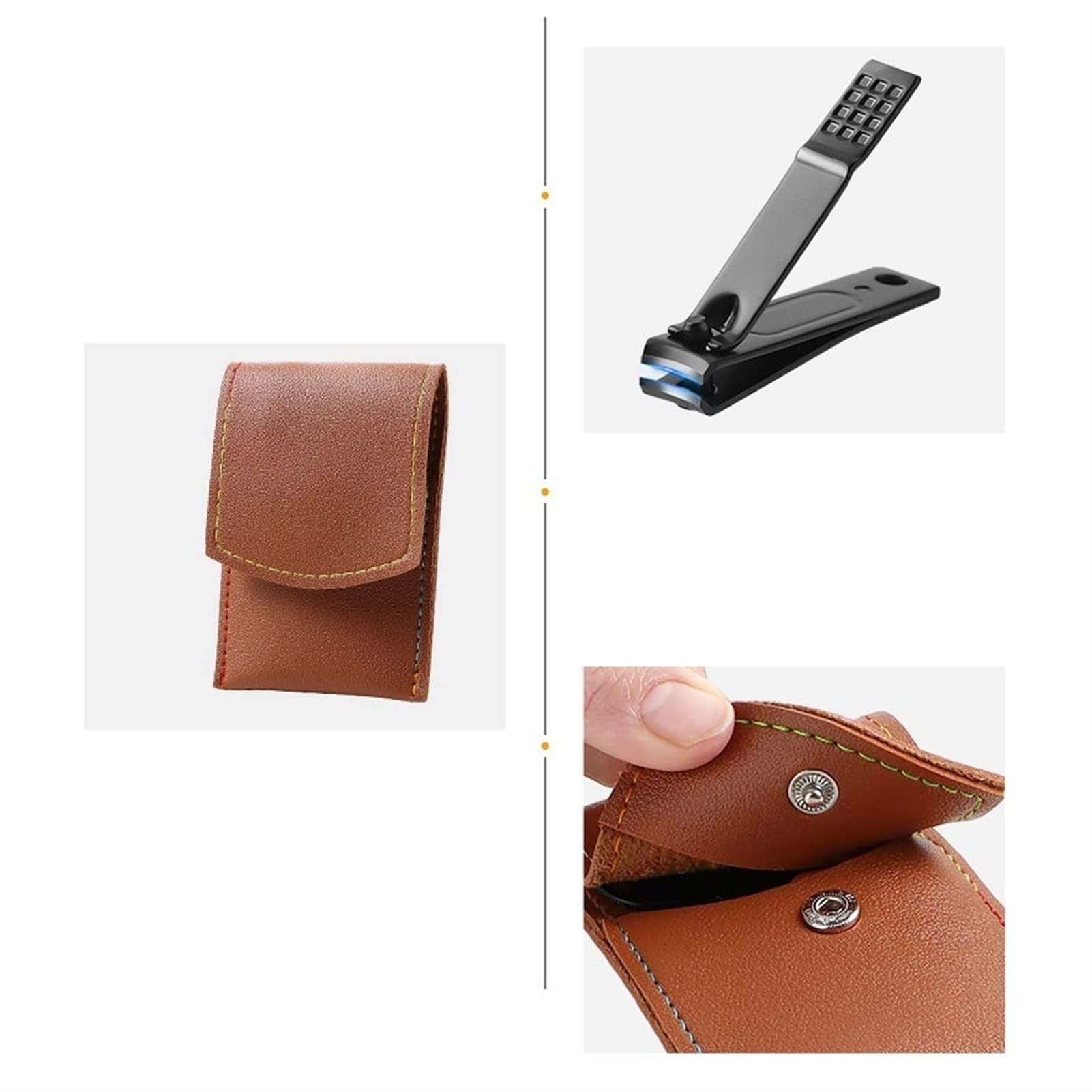 Narzędzia do pielęgnacji paznokci Zestaw do paznokci ze stali nierdzewnej Zestaw do paznokci dla mężczyzn i kobiet Przenośny podróżny zestaw kosmetyczny z cążkami do przycinania brwi Pilnik do pazno