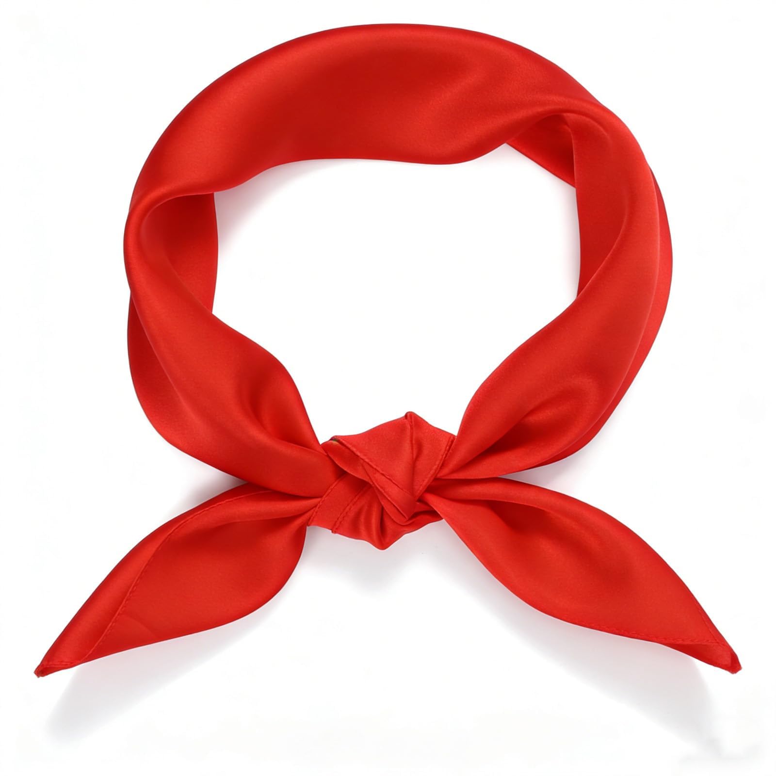 Square Scarf, Fashion Head Wrap, Daily Wear Accessory, Red 70x70cm, Ideal Gift for Style Lovers and Cat Pattern Fans-image-14