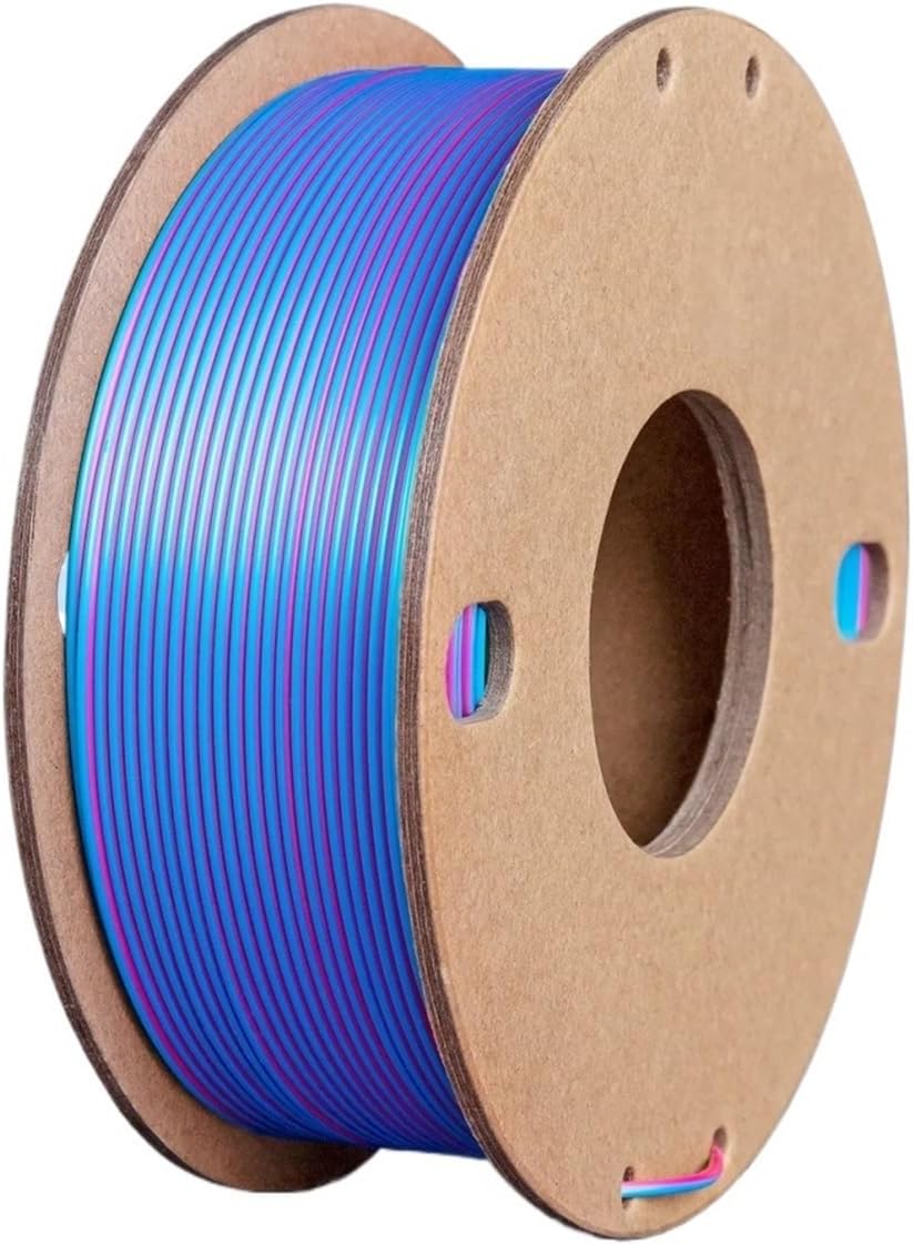 Compatible for Silk PLA 3D Printer Filament 1.75mm, Dimensional Accuracy +/- 0.03 Mm, 500g (250g X 2) Pack，Fit Most， Compatible for FDM