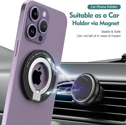 Miniatura 2 de Soporte magnético de anillo de teléfono para MagSafe - Soporte magnético de JCHIEN para teléfono compatible con iPhone 15, 14, 13, 12 ProPro