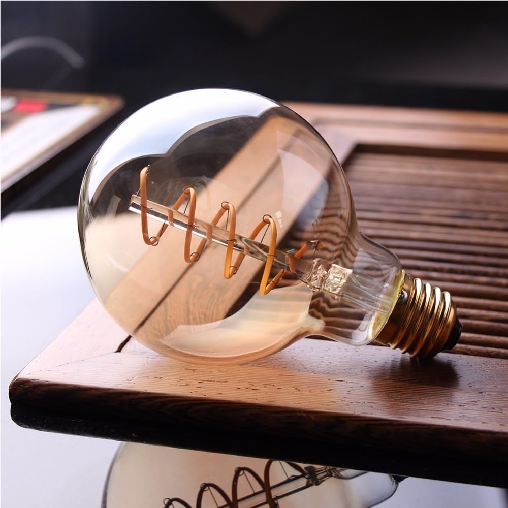 YSJX lighting, 4 Uds Retro LED espiral bombilla de filamento G125 3W E27 AC220V, lámpara Edison regulable luces decorativas Led