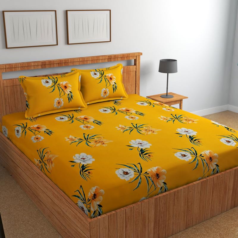 Image of Florida Polycotton Bedsheet (Rose Grey, Super King)