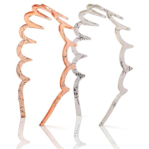 TOSEFES Zigzag Headbands for Women 2-Pack