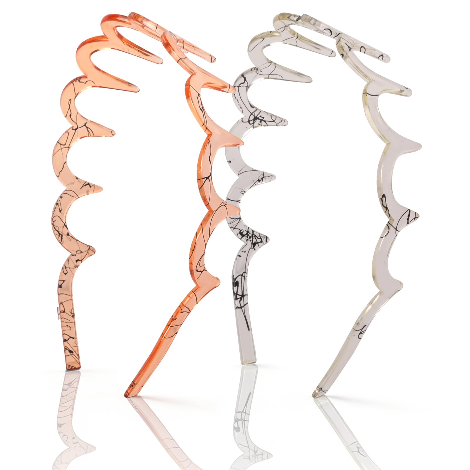 Zigzag Headbands - 2-Pack for Volume & Style -9