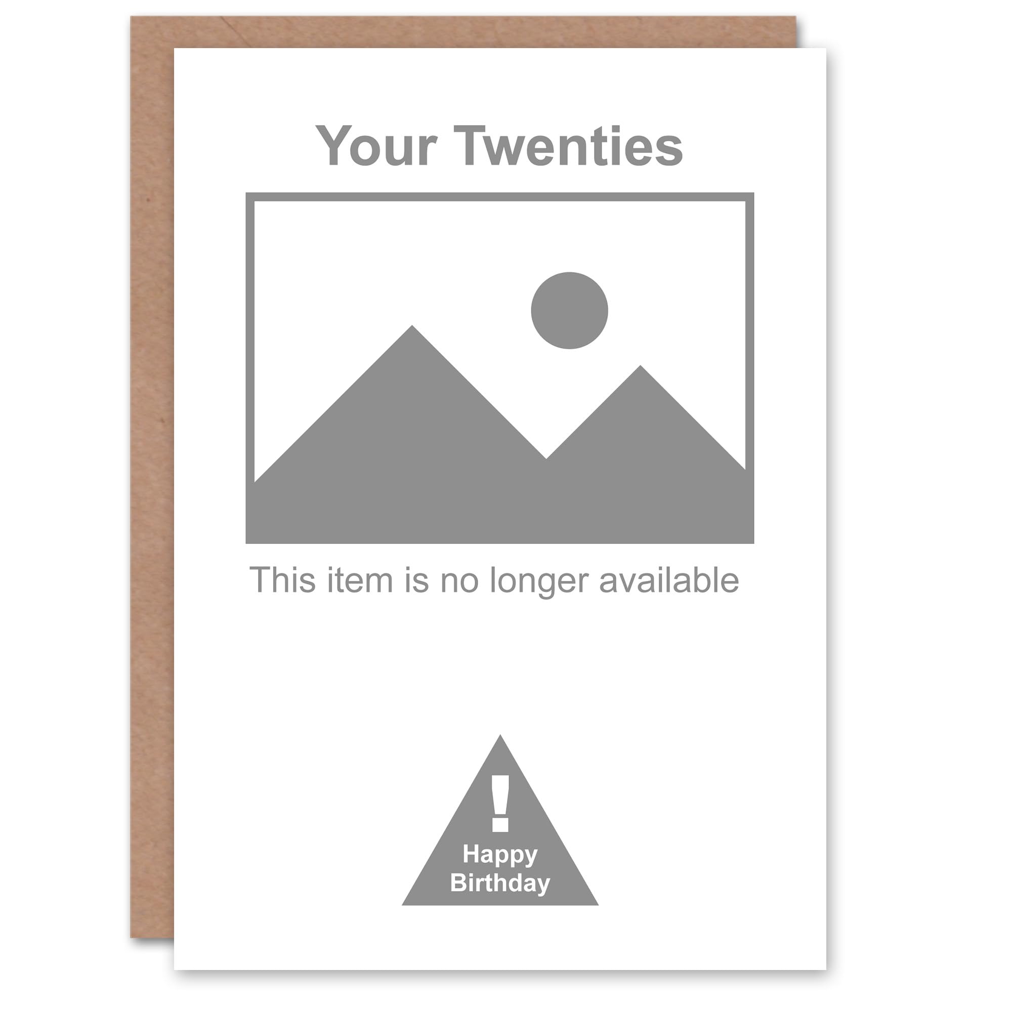 Artery8 30 Years Old Twenties No Longer Available Funny Birthday Card