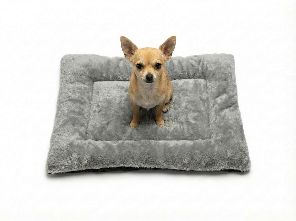 MH Home Dog Bed, Pet Cat Beds Cushion Mattress, Soft Warm Dog Mat Pad For Dogs (Extra Small 45 x 60 cm, Luke)