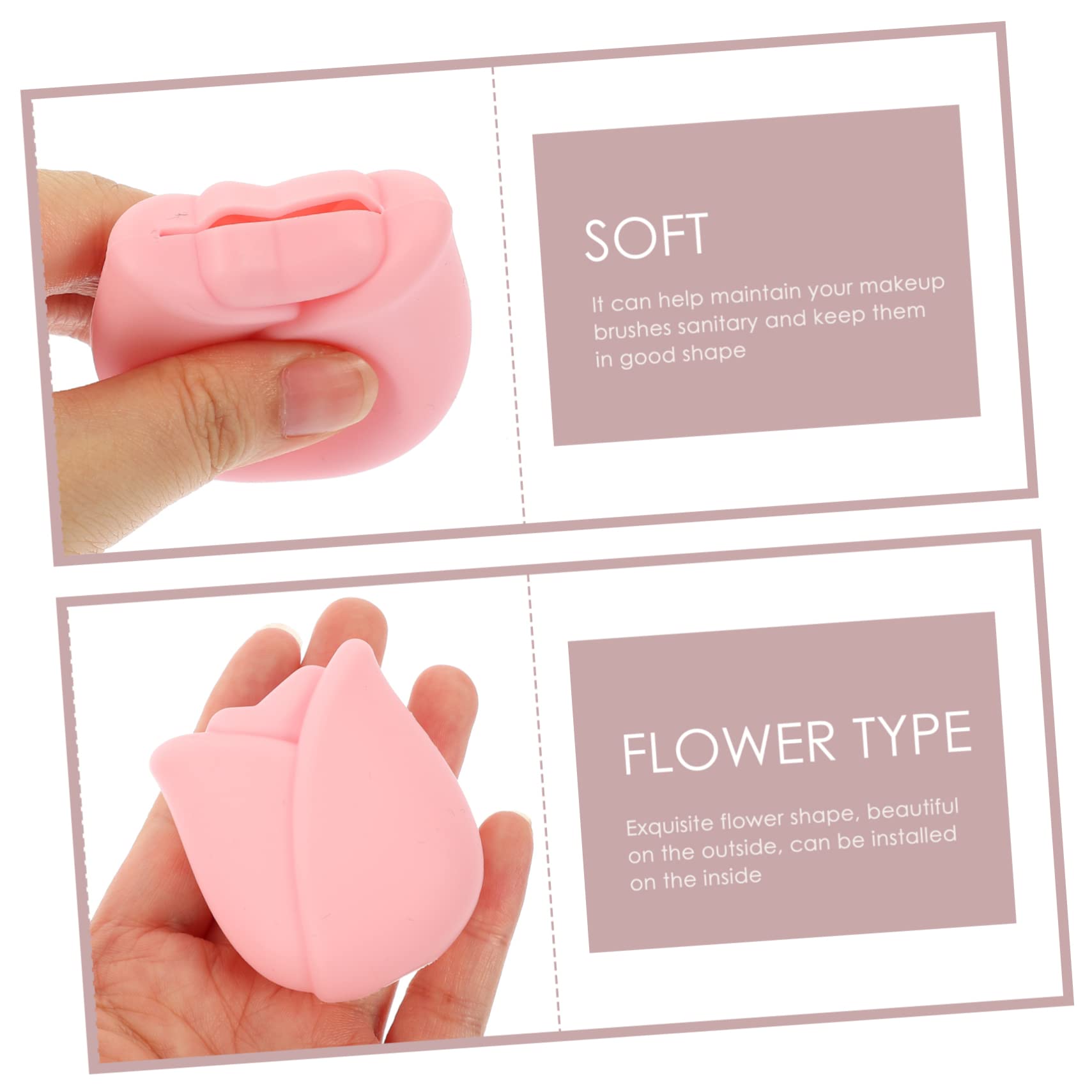 Healeved Lot De 3 Porte-pinceaux De Maquillage En Silicone Pour Pinceaux De Maquillage Et Rangement (6 Pièces X 3)