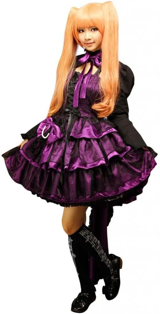 Hugme Multi-Layer Purple Cotton Long Sleeves Gothic Lolita Dress