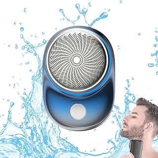 2023 Powerful Storm Shaver for Men, Upgrade Powerful Storm Shaver Men'S Electric Shavers, Mini Shaver Portable Electric Shaver, Rechargeable Usb Electric Shaver, Pocket Size Wet and Dry (Blue)