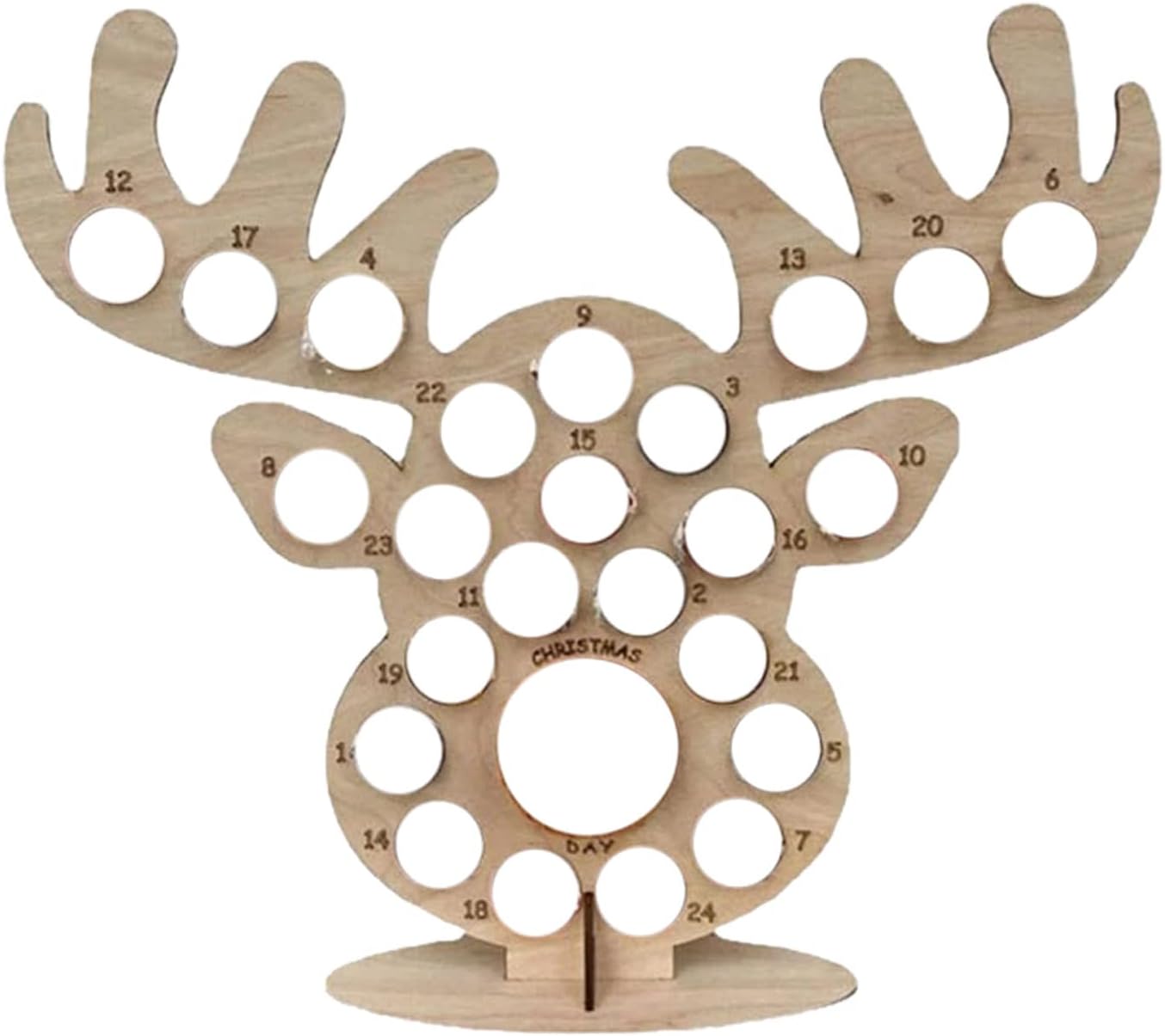 Festival Supplies,Attractive Shelf Decoration Convenient Wood Easy Installation Xmas Tree Elk Chocolate Ornament for Festival